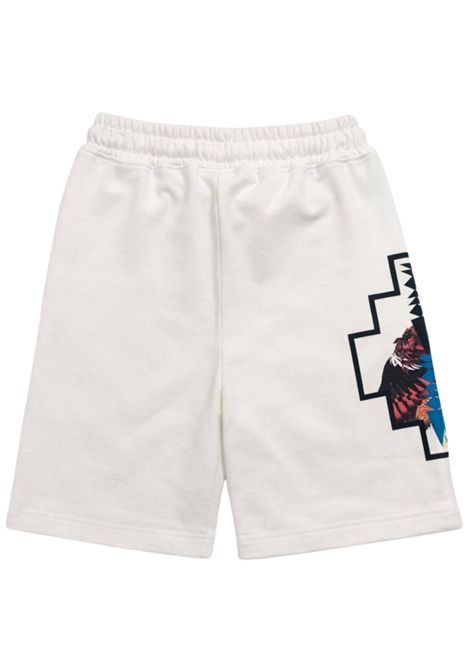 Bermuda bambino bianco in cotone MARCELO BURLON | MJBBE049BIANCO